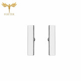 12 Pairs Minimalist Stud Earrings Stainless Steel Set