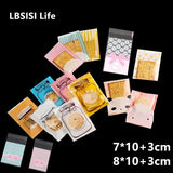 100pcs Self Adhesive Food Chocolate Soap Candy Bags 7.8x10+3cm