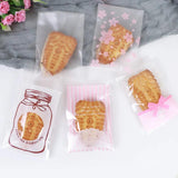 100pcs Self Adhesive Food Chocolate Soap Candy Bags 7.8x10+3cm