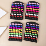 36pairs Candy Resin Circle Stud Earrings Set for Women Girls Jewelry Gift