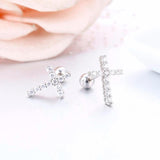Cubic Zircon Small Stud Earrings for Women Kids Girls
