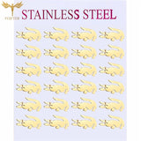 12 Pairs Stainless Steel Crocodile Stud Earrings Set for Women Girls