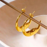 Vintage Moon Earrings for Women European American Style