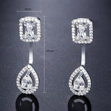 Cubic Zirconia Water Drop Earrings for Women