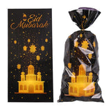 50pcs Ramadan Gift Bags Eid Mubarak Candy Cookie Snack Packaging Bag Pouch