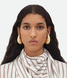 Water Drop CC Hoop Earrings PVD 18K Plated Stainless Steel Jewelry