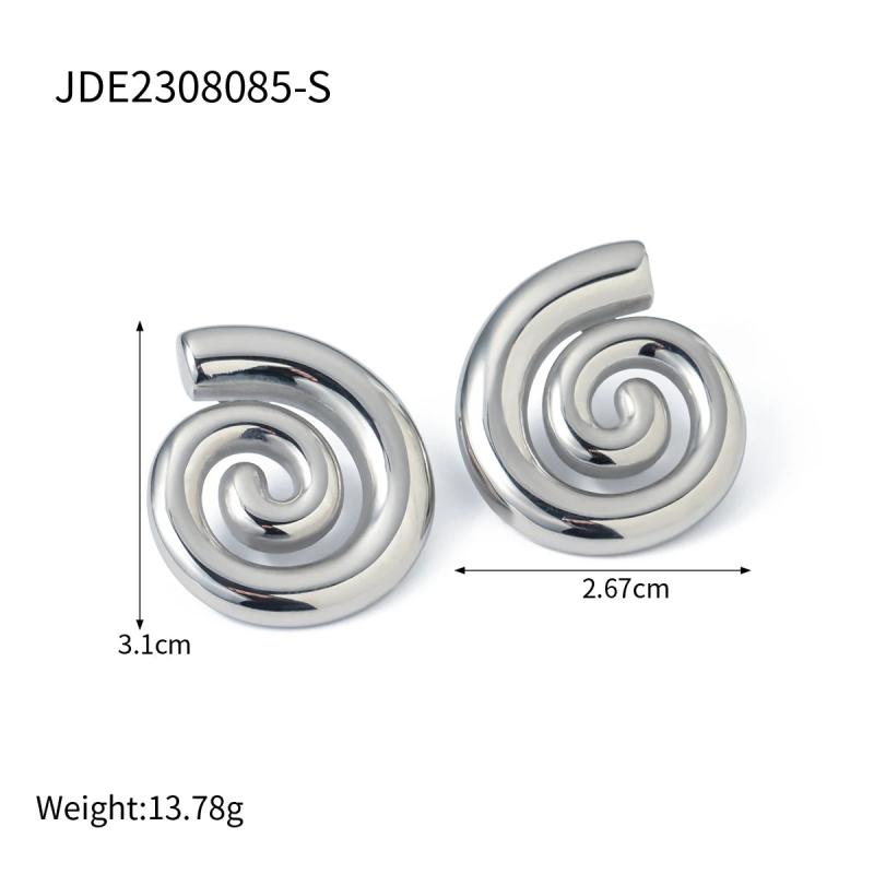 Youthway Spiral Hollow Hoop Earrings 18K Plated Jewelry Gift