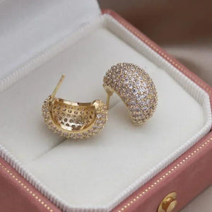 Korean Zircon Water Drop Earrings for Women