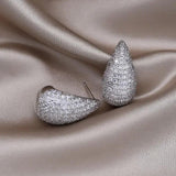 Korean Zircon Water Drop Earrings for Women