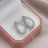 Korean Zircon Water Drop Earrings for Women