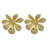 Metal Flower Earrings European American Style Stud Earrings