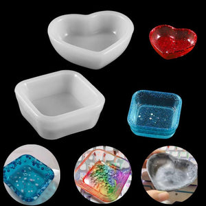 Silicone Mold Heart Square Molds for DIY Jewelry Making