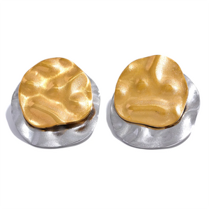Stainless Steel Geometric Stud Earrings for Daily Wear
