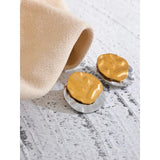 Stainless Steel Geometric Stud Earrings for Daily Wear