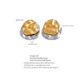 Stainless Steel Geometric Stud Earrings for Daily Wear