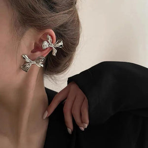 Butterfly Shaped Bow Tie Earrings for Women