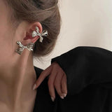 Butterfly Shaped Bow Tie Earrings for Women