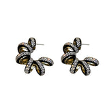 Vintage C Shape Crystal Earrings For Women