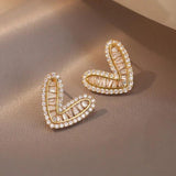 Zircon Earrings for Evening Party