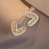 Zircon Earrings for Evening Party