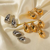 Youthway Rhinestone Water Drop Stud Earrings for Women