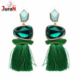 Fringed Statement Drop Earrings Wedding Tassel Multicolored Hot STUD Earrings