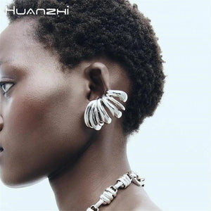 Circular Stud Earrings for Women Alloy Vintage Jewelry