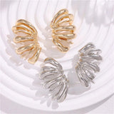 Circular Stud Earrings for Women Alloy Vintage Jewelry