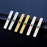 Stainless Steel Stud Earrings Rectangle Female Earring Rose Gold Jewelry
