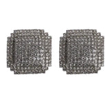 Crystal Square Stud Earrings