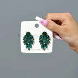 Multicolor Stud Earrings Rhinestone Geometric Charm Jewelry