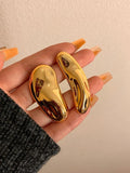 Vintage Geometric Metal Stud Earrings for Women Fashion Party Jewelry