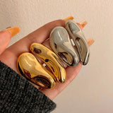 Vintage Geometric Metal Stud Earrings for Women Fashion Party Jewelry