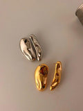 Vintage Geometric Metal Stud Earrings for Women Fashion Party Jewelry