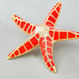 Metallic Candy Starfish Earrings Exaggerated Dangle Banquet Jewelry