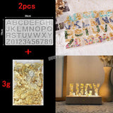 Alphabet Number Mold Crystal Epoxy Silicone Mold DIY Letter Pendant Resin Mold