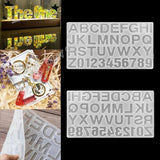 Alphabet Number Mold Crystal Epoxy Silicone Mold DIY Letter Pendant Resin Mold