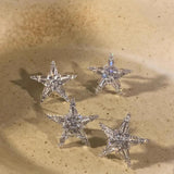 Delicate Star Earrings With Shinning Rhinestones Classic Jewelry Bijoux