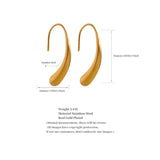 Minimalist 18K Plated Stud Earrings for Women