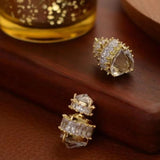 Double-Sided Candy Earrings Square Jewelry Versatile