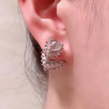 Double-Sided Candy Earrings Square Jewelry Versatile