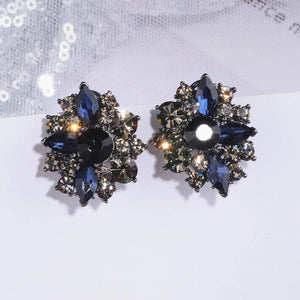 Vintage Bohemian Style Crystal Stud Earrings for Women Jewelry