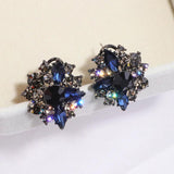 Vintage Bohemian Style Crystal Stud Earrings for Women Jewelry