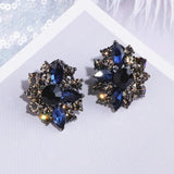 Vintage Bohemian Style Crystal Stud Earrings for Women Jewelry