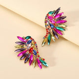 Crystal Stud Earrings For Women Vintage Wedding Party Jewelry