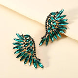 Crystal Stud Earrings For Women Vintage Wedding Party Jewelry