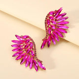Crystal Stud Earrings For Women Vintage Wedding Party Jewelry