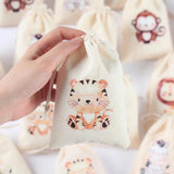 6pk Jungle Animals Candy Bags Safari Bday Party Decor