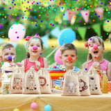 6pk Jungle Animals Candy Bags Safari Bday Party Decor