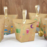 5pcs EID Mubarak Candy Box Ramadan Decoration Candy Packaging Bag Boxes